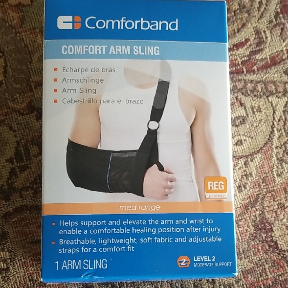 B403 Comfort In Motion Level 2 Regular Unisex Black Arm Sling New